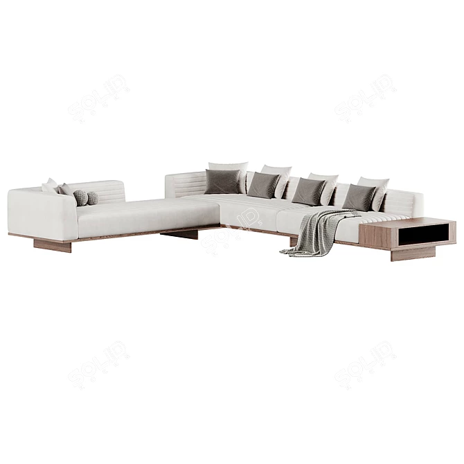 Modern Minotti Roger Sofa Design 3D model image 2