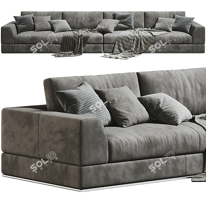 Italian Design My Way Sofa 3D model image 3