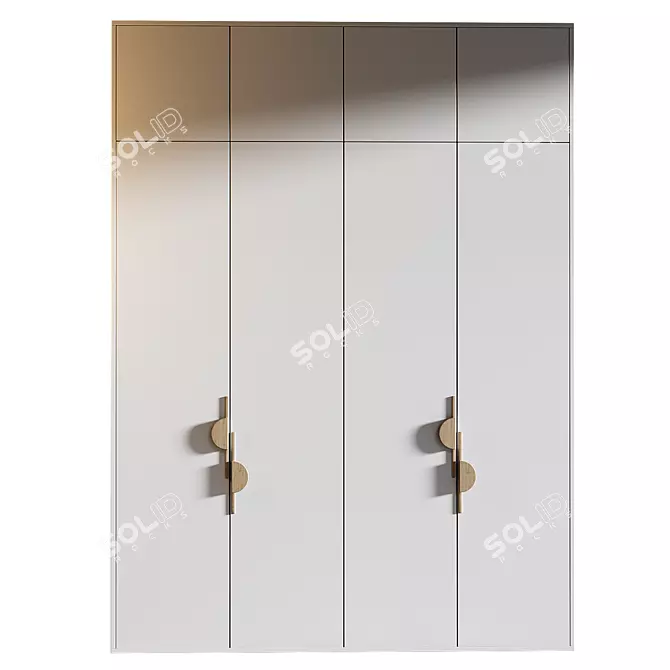 Model 335 Wardrobe: Sleek Design 3D model image 1