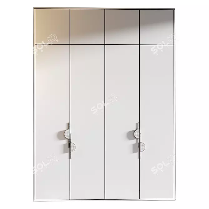 Model 335 Wardrobe: Sleek Design 3D model image 3