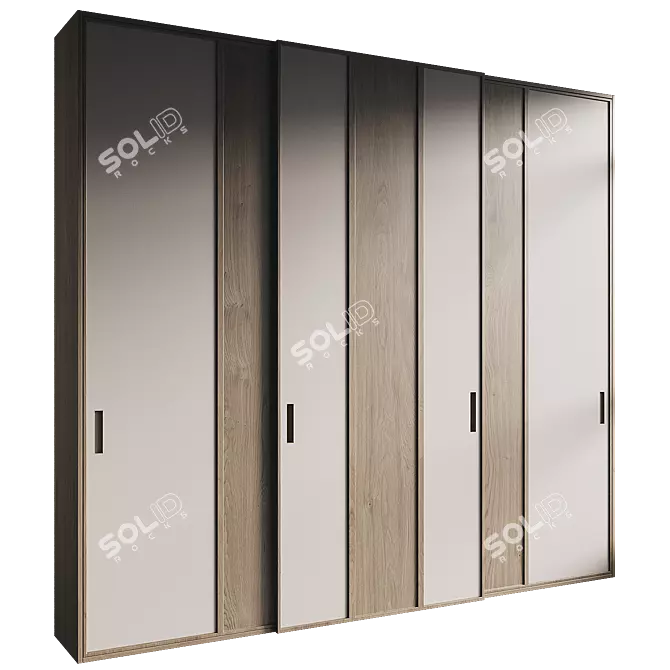 Modern Model Wardrobe 336 Display 3D model image 2