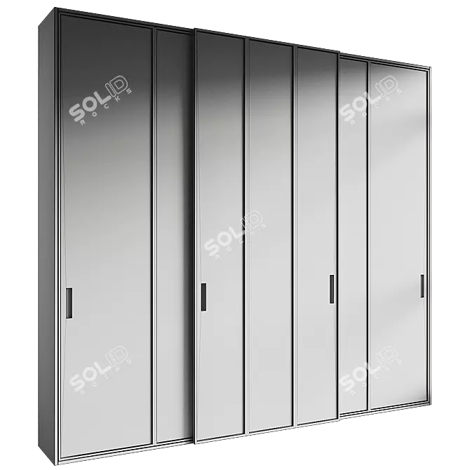 Modern Model Wardrobe 336 Display 3D model image 4