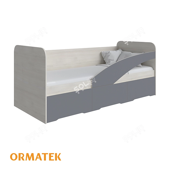 Eco-Friendly Child Bed 3D model image 1