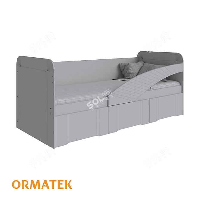 Eco-Friendly Child Bed 3D model image 2