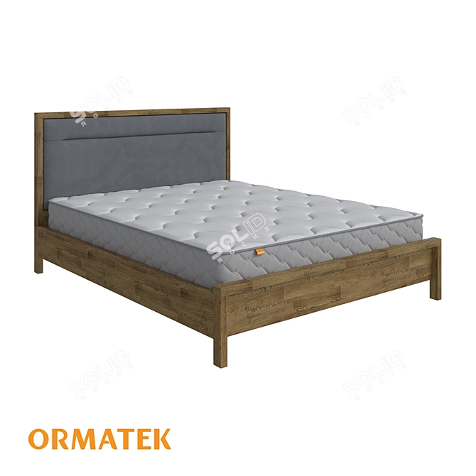 Elegant Modern Bed Butler 3D model image 1