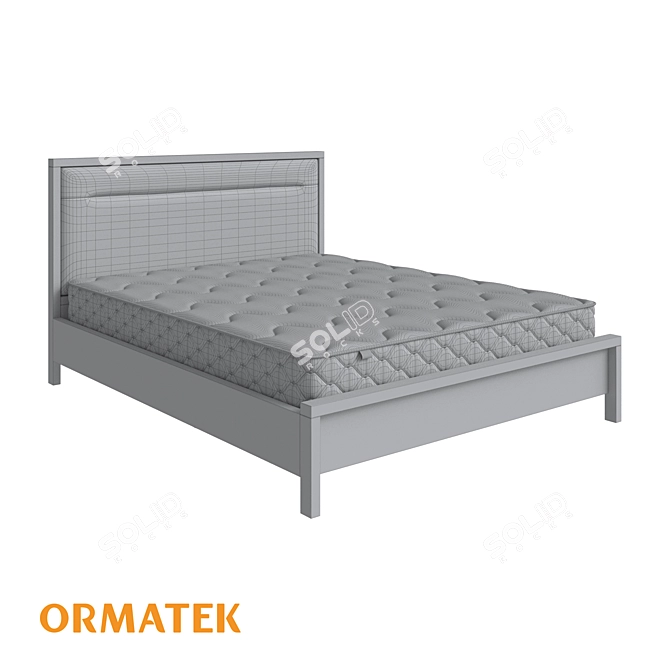 Elegant Modern Bed Butler 3D model image 2