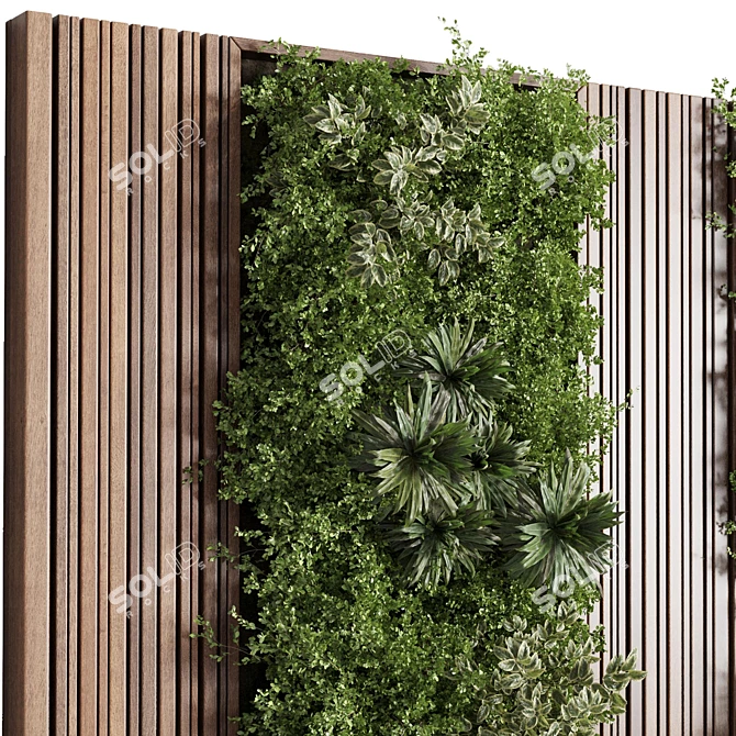 Green Wall Vertical Garden 93 3D model image 5