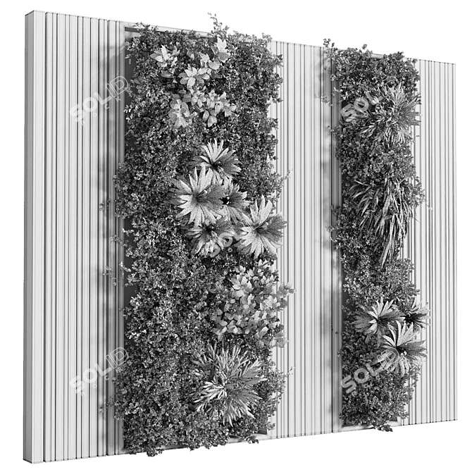 Green Wall Vertical Garden 93 3D model image 7