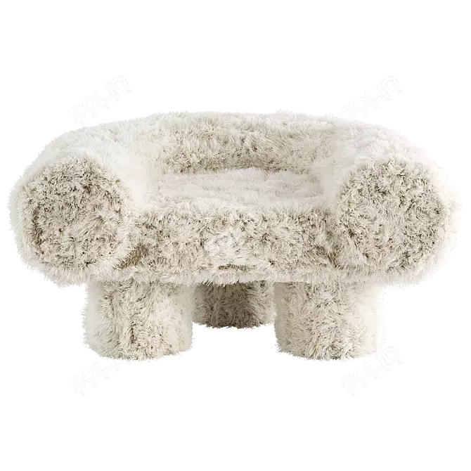 Modern Mineral Yeti Armchair Design 3D model image 3