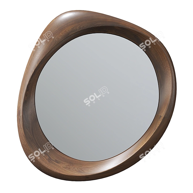 Modern XL Asymmetric Mirror 3D model image 1