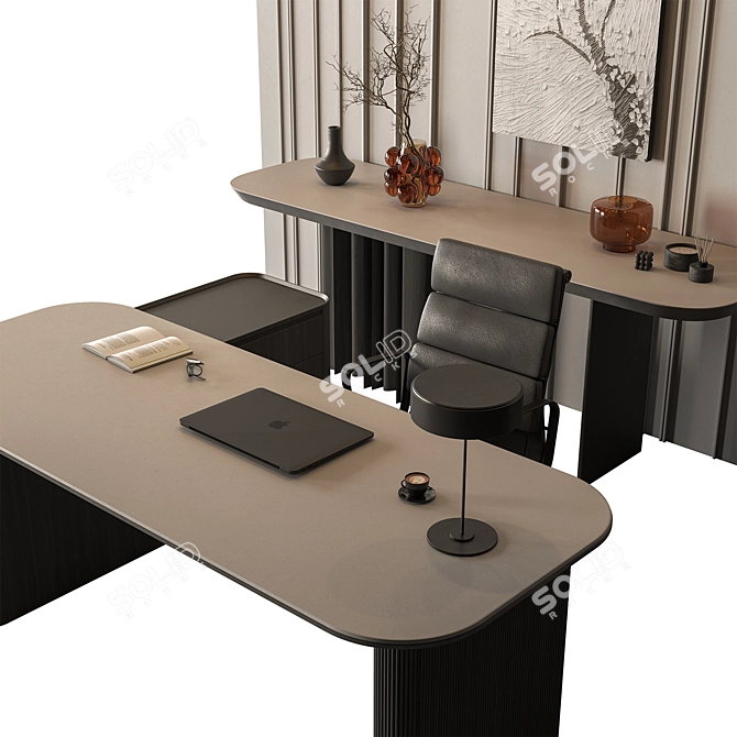 Translation is not needed as the product description provided is already in English. 

Boast Boss Desk Office 671 3D model image 2