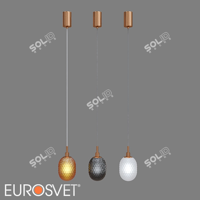 Eurosvet Pineapple Pendant Light 50266/1 3D model image 1