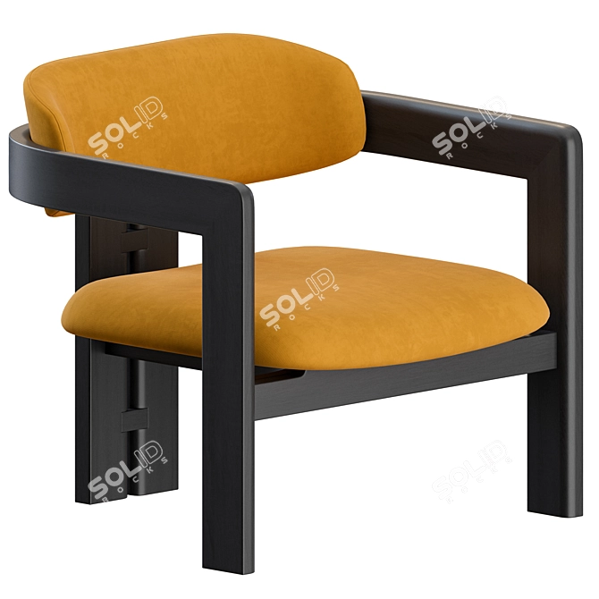 0417 Armchair: Elegant Contemporary Design 3D model image 1