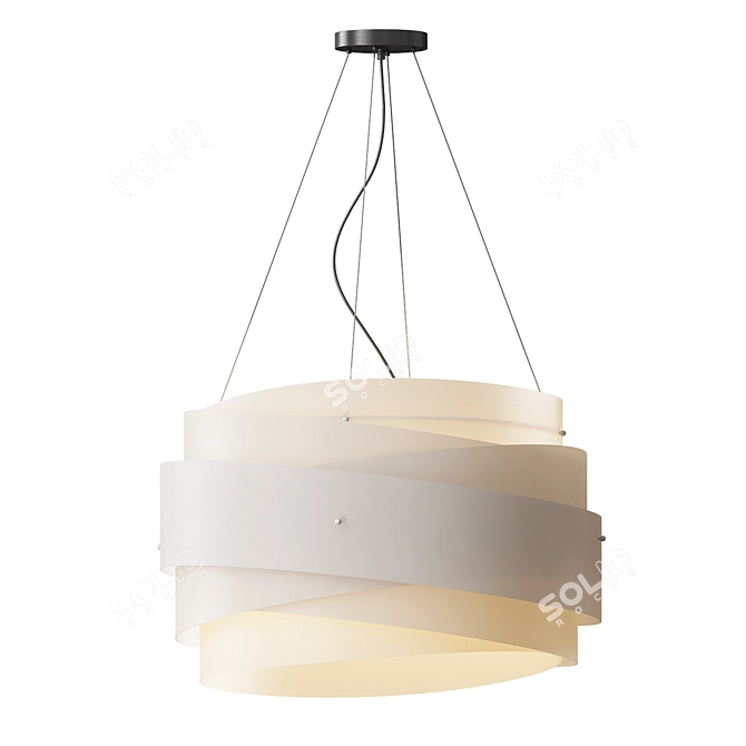 Sleek Bea Suspension Pendant 3D model image 3