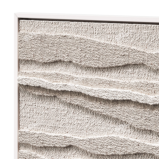 Art Canvases with Fabric Elements 3D model image 3