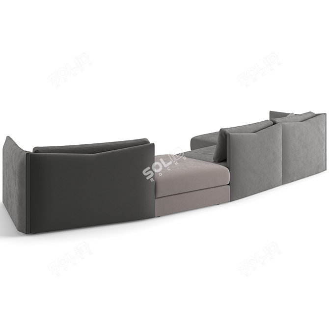 Trussardi Maryl Sofa: Luxurious Elegance 3D model image 3