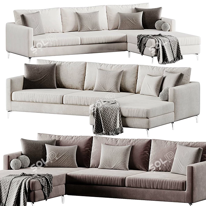 Modern RICHARD Sofa by Bodema 3D model image 1