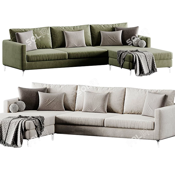 Modern RICHARD Sofa by Bodema 3D model image 3