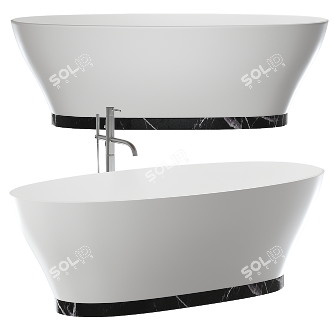 Empressa Stone Bath Modern Elegance 3D model image 1