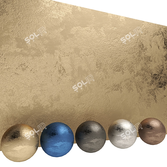 Metallic Venetian Plaster: Transform Your Space 3D model image 1