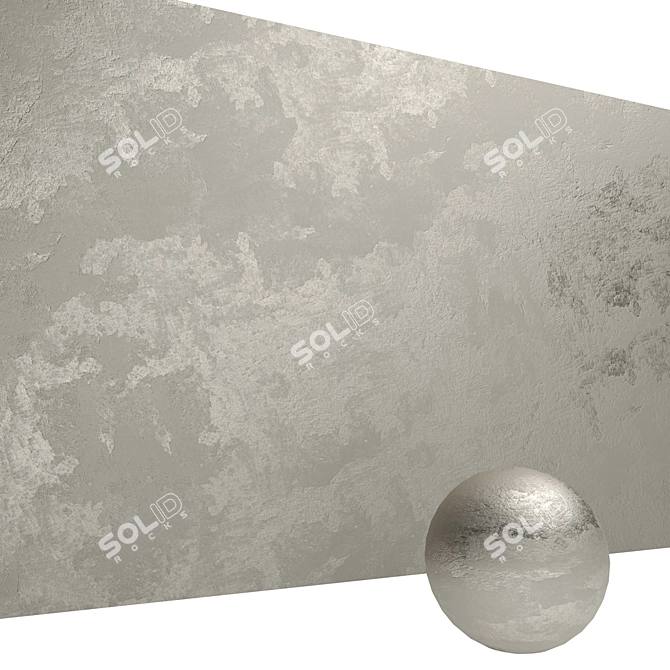 Metallic Venetian Plaster: Transform Your Space 3D model image 2