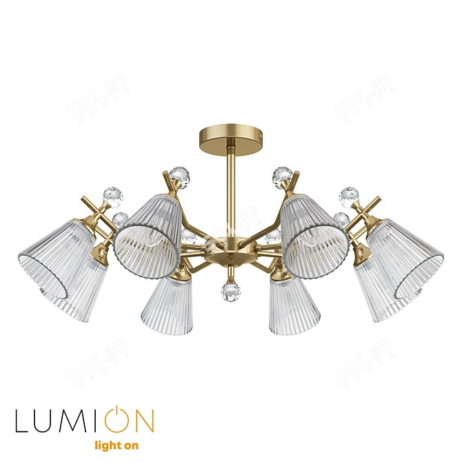 Modern Ceiling Light Fixture Lumion 3D model image 2