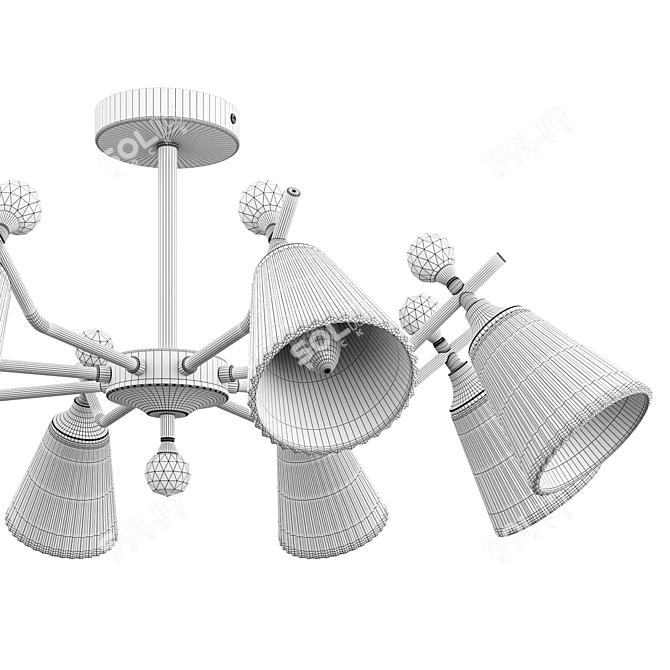 Modern Ceiling Light Fixture Lumion 3D model image 5