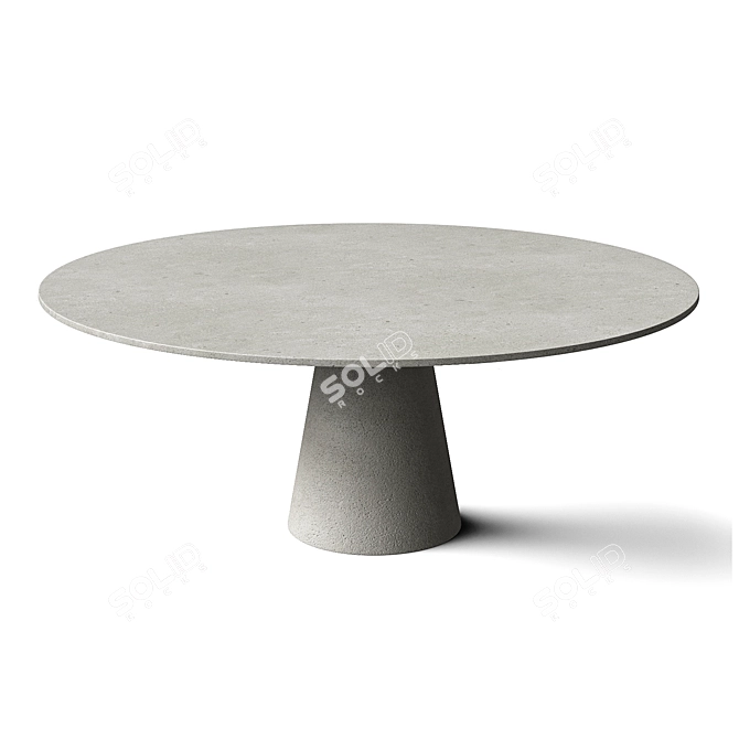 Sleek MDF Italia ROCK Table 3D model image 3