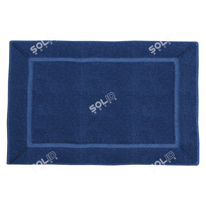 Soft Plush Bathroom Rug 3D model image 4