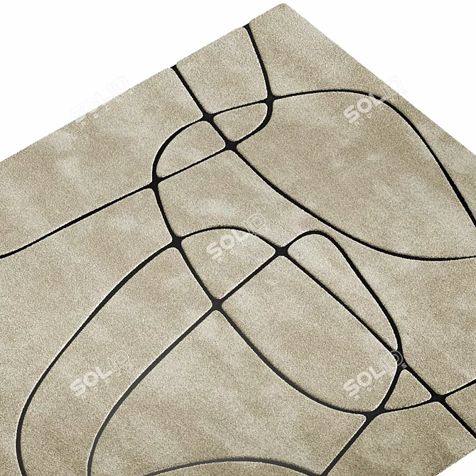 VTWONEN Doodle Rug Collection 3D model image 2