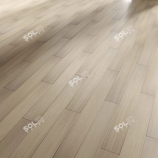 Multi-Pattern Hardwood Flooring Panels 3D model image 2