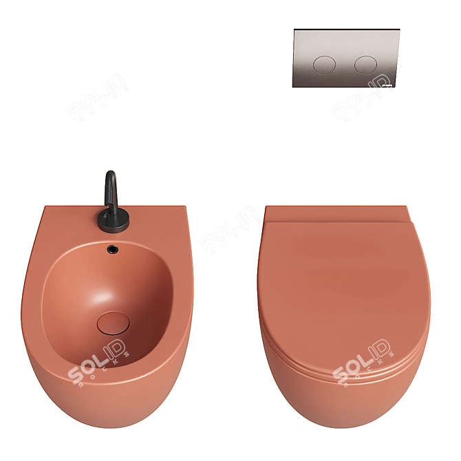 4all Wall-Hung Toilet Set 3D model image 3