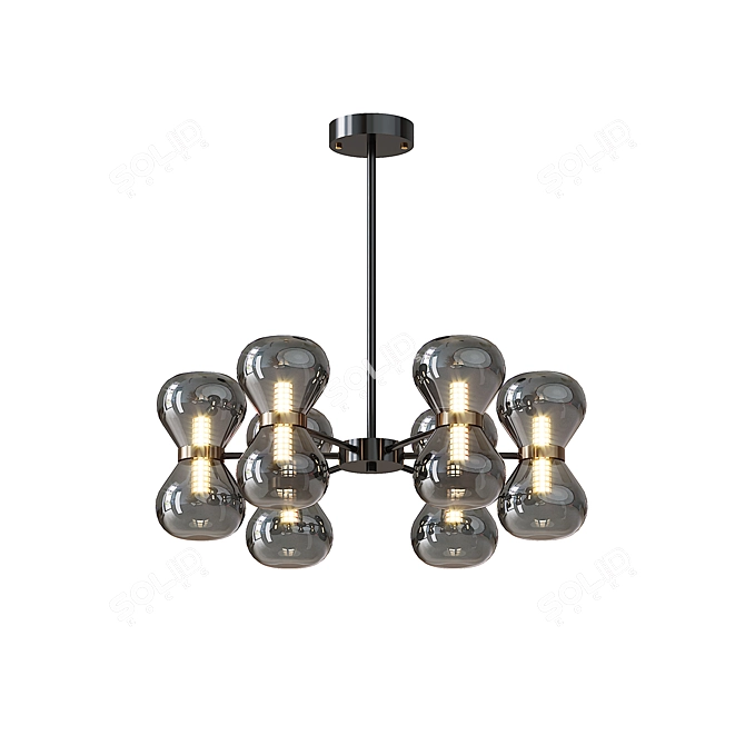 Elegant Prosper Chandelier Light 3D model image 3