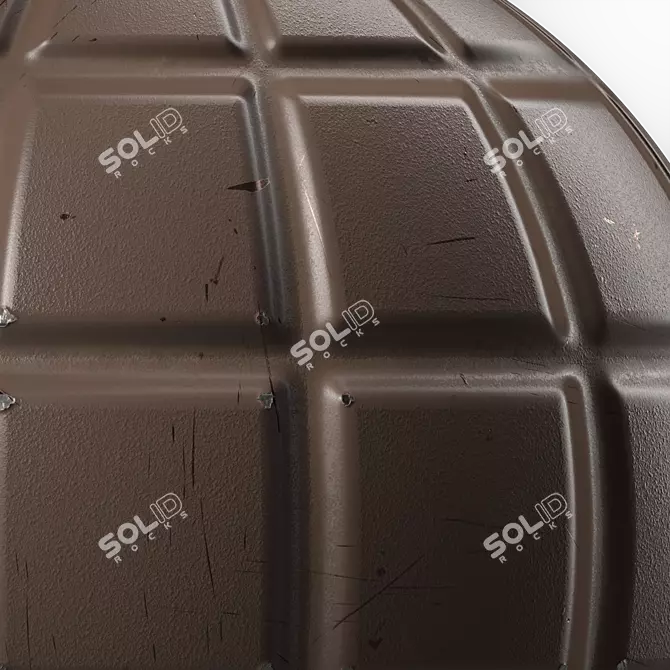 PBR Metal Panels 4K Texture 3D model image 3