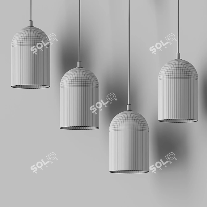 Copo Pendant Light Fixture by Aromas 3D model image 4