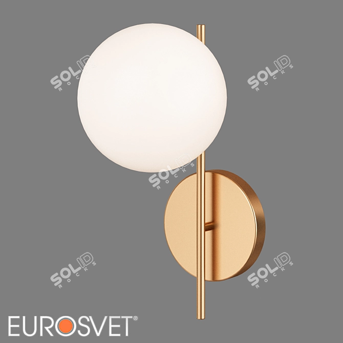 Eurosvet Marbella Glass Wall Sconce 3D model image 3