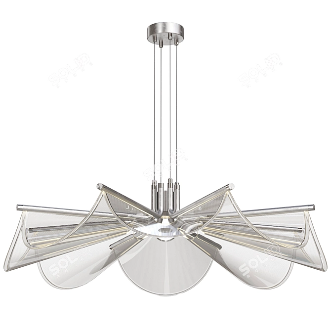 Sleek Pendant Light Model for Visuals 3D model image 2