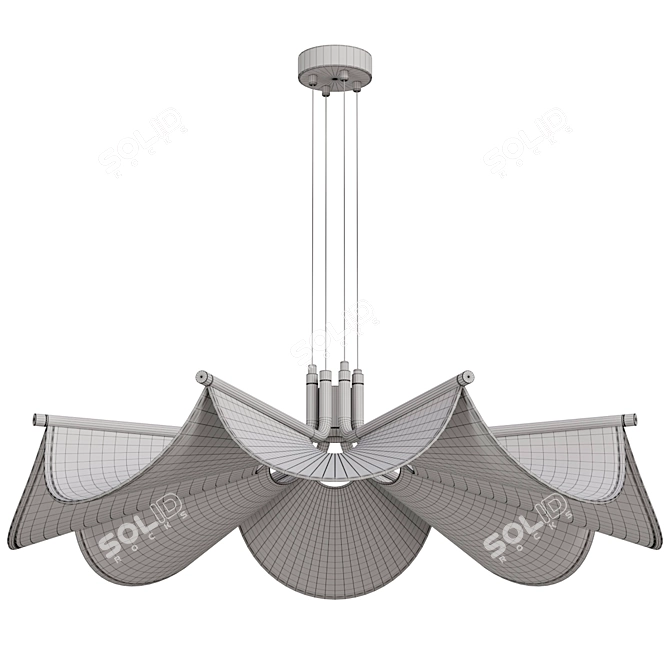 Sleek Pendant Light Model for Visuals 3D model image 3
