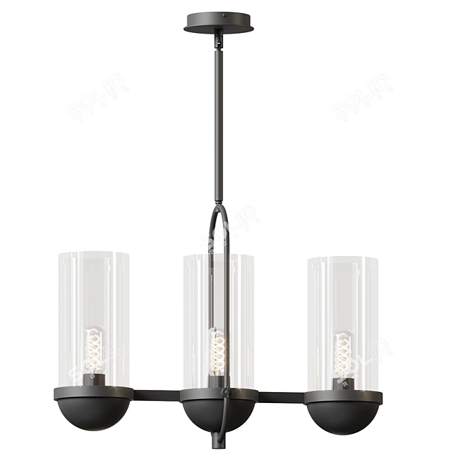 Modern Vintage Outdoor Wall Light 3D model image 2