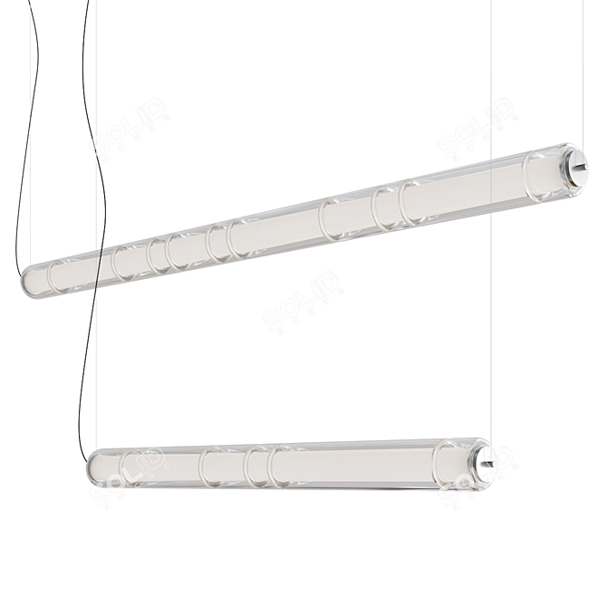 Modern Glass Pendant Light Design 3D model image 1