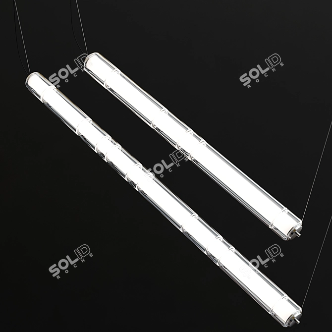 Modern Glass Pendant Light Design 3D model image 4