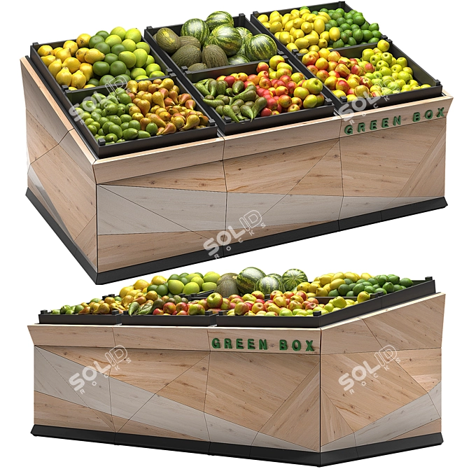 Vegetable Spread Delight 3D model image 1