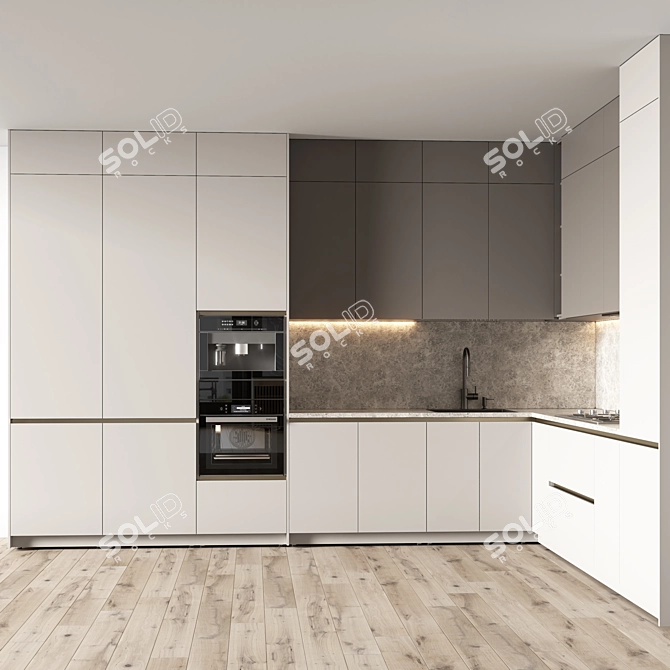 Modern Kitchen 88 3D Model 3D model image 3