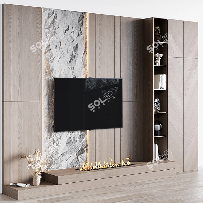 TV Wall Collection: High-Quality 3D Model 3D model image 1