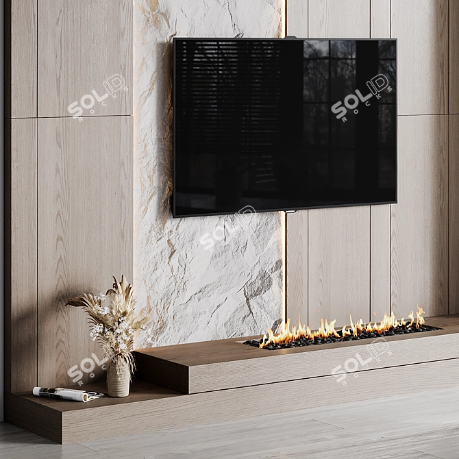 TV Wall Collection: High-Quality 3D Model 3D model image 2