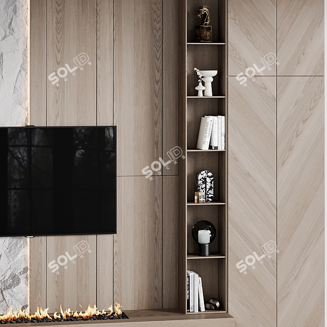 TV Wall Collection: High-Quality 3D Model 3D model image 3