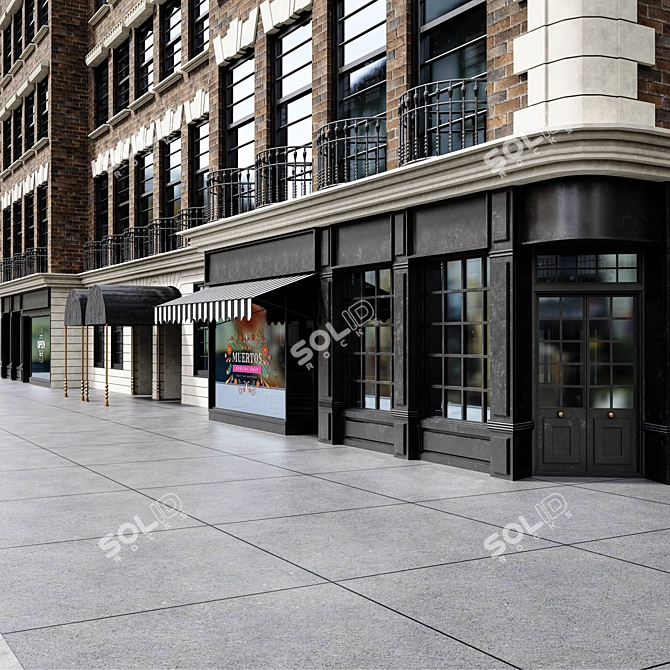 Exterior Modeling NewYork 3D Building 3D model image 5