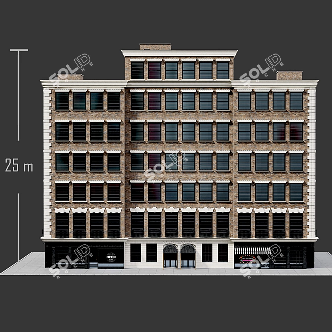 Exterior Modeling NewYork 3D Building 3D model image 6