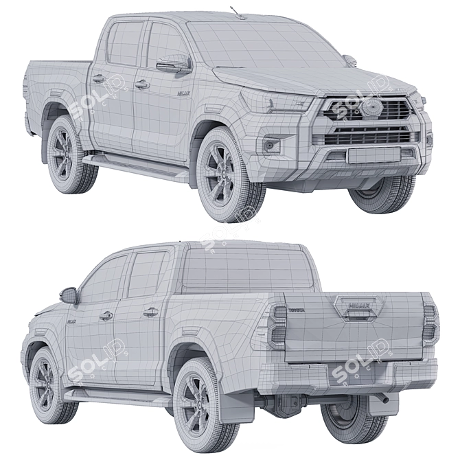 Toyota Hilux 3D Model Archive 3D model image 3