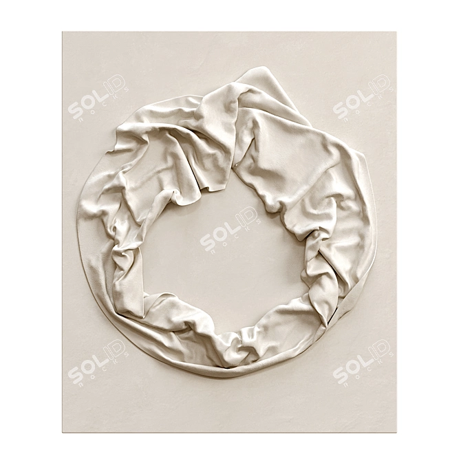 Modern Wall Art Decor Piece 3D model image 4